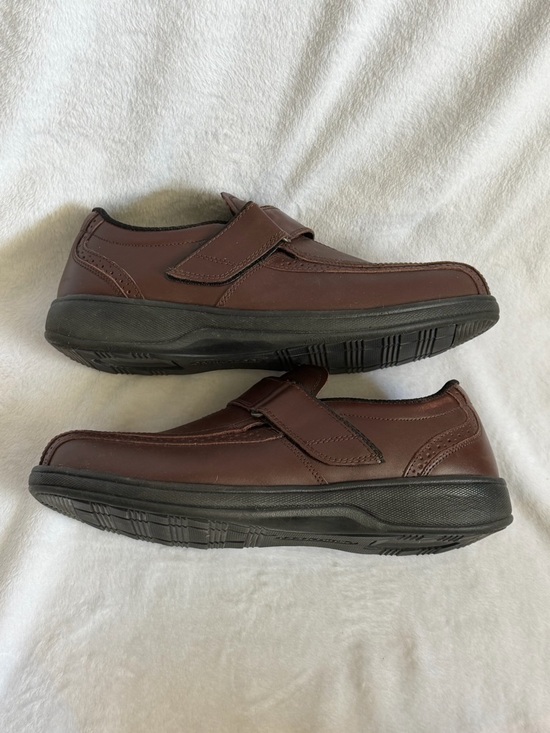 Orthofeet Lincoln Men’s Orthopedic Slip-On Shoes Loafers Size 10 XW Brown Medium